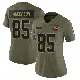 ＃85 Women's Aaron Anderson Olive Limited Cleveland Browns 2025 Salute to Service Jersey