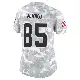 ＃85 Women's David Njoku Arctic Camo Limited Cleveland Browns 2024 Salute to Service Jersey