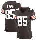 ＃85 Women's David Njoku Brown Game Cleveland Browns Team Color Jersey