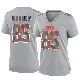 ＃85 Women's Isaiah Wooden Gray Game Cleveland Browns Atmosphere Fashion Jersey
