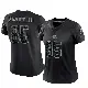 ＃85 Women's Jermaine Terry II Black Limited Cleveland Browns Reflective Jersey