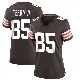 ＃85 Women's Jermaine Terry II Brown Game Cleveland Browns Team Color Jersey