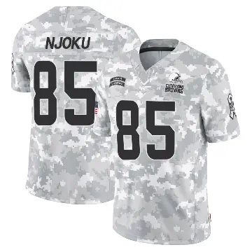 ＃85 Youth David Njoku Arctic Camo Limited Cleveland Browns 2024 Salute to Service Jersey