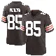 ＃85 Youth Isaiah Wooden Brown Game Cleveland Browns Team Color Jersey