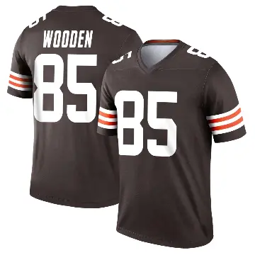 ＃85 Youth Isaiah Wooden Brown Legend Cleveland Browns Jersey