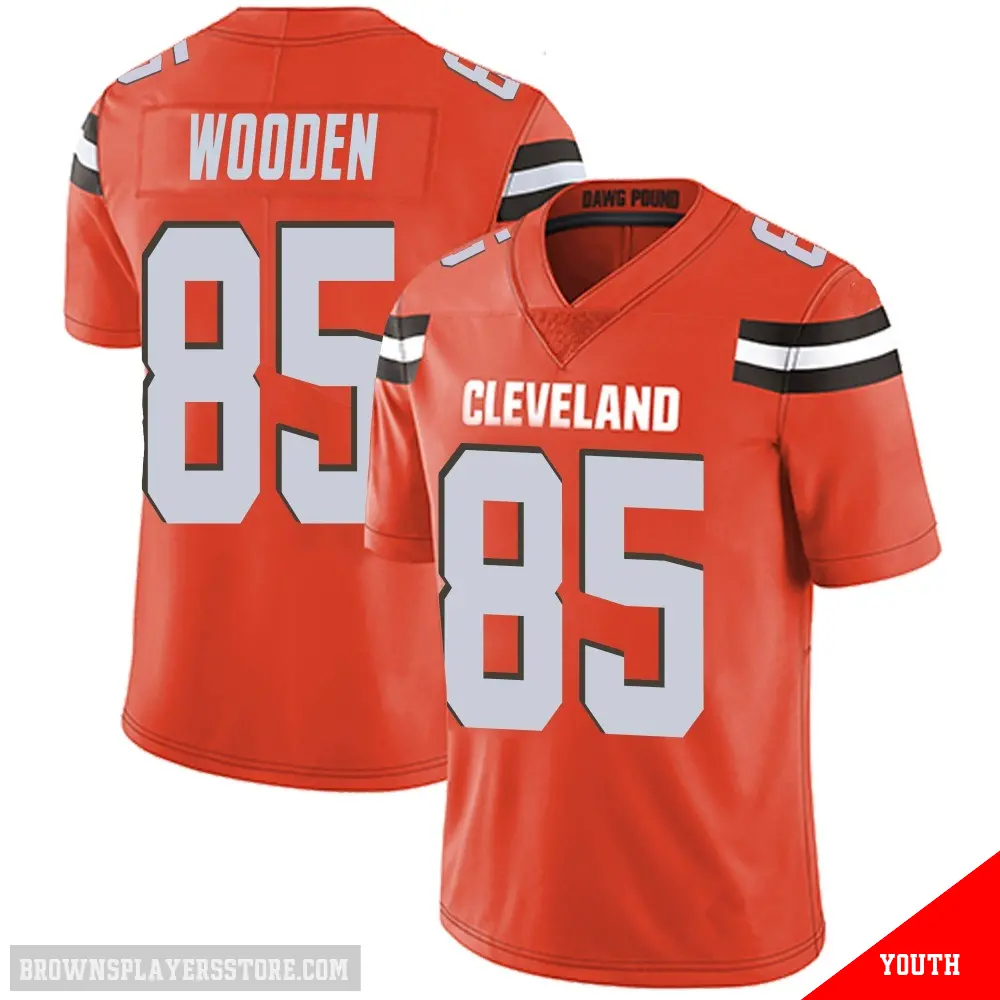 ＃85 Youth Isaiah Wooden Orange Limited Cleveland Browns Alternate Vapor Untouchable Jersey
