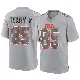 ＃85 Youth Jermaine Terry II Gray Game Cleveland Browns Atmosphere Fashion Jersey