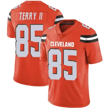 ＃85 Youth Jermaine Terry II Orange Limited Cleveland Browns Alternate Vapor Untouchable Jersey