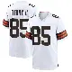 ＃85 Youth Jermaine Terry II White Game Cleveland Browns Jersey
