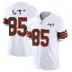 ＃85 Youth Jermaine Terry II White Limited Cleveland Browns Vapor 1946 Collection Alternate Jersey