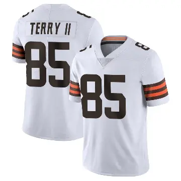 ＃85 Youth Jermaine Terry II White Limited Cleveland Browns Vapor Untouchable Jersey