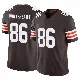 ＃86 Men's Blake Whiteheart Brown Limited Cleveland Browns Vapor F.U.S.E. Jersey