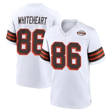 ＃86 Men's Blake Whiteheart White Game Cleveland Browns 1946 Collection Alternate Jersey