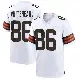 ＃86 Men's Blake Whiteheart White Game Cleveland Browns Jersey