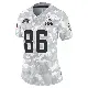 ＃86 Women's Blake Whiteheart Arctic Camo Limited Cleveland Browns 2024 Salute to Service Jersey