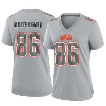 ＃86 Women's Blake Whiteheart Gray Game Cleveland Browns Atmosphere Fashion Jersey