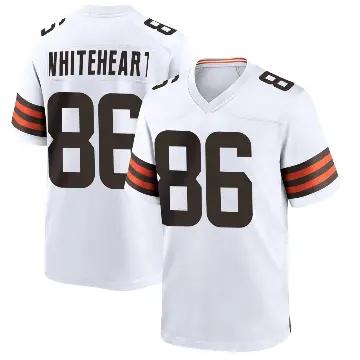 ＃86 Youth Blake Whiteheart White Game Cleveland Browns Jersey