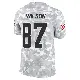 ＃87 Men's Kole Wilson Arctic Camo Limited Cleveland Browns 2024 Salute to Service Jersey