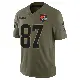 ＃87 Men's Kole Wilson Olive Limited Cleveland Browns 2025 Salute to Service Jersey