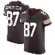 ＃87 Men's Marcus Santos-Silva Brown Elite Cleveland Browns Vapor Jersey