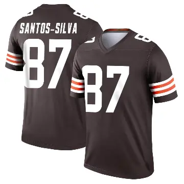 ＃87 Men's Marcus Santos-Silva Brown Legend Cleveland Browns Jersey
