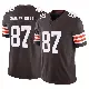 ＃87 Men's Marcus Santos-Silva Brown Limited Cleveland Browns Vapor F.U.S.E. Jersey