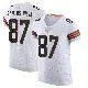 ＃87 Men's Marcus Santos-Silva White Elite Cleveland Browns Vapor Jersey