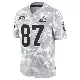 ＃87 Men's Sal Cannella Arctic Camo Limited Cleveland Browns 2024 Salute to Service Jersey