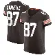 ＃87 Men's Sal Cannella Brown Elite Cleveland Browns Vapor Jersey