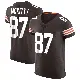 ＃87 Men's Tre' McKitty Brown Elite Cleveland Browns Vapor Jersey