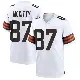 ＃87 Men's Tre' McKitty White Game Cleveland Browns Jersey