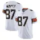 ＃87 Men's Tre' McKitty White Limited Cleveland Browns Vapor Untouchable Jersey