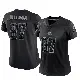 ＃87 Women's Kole Wilson Black Limited Cleveland Browns Reflective Jersey