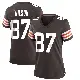 ＃87 Women's Kole Wilson Brown Game Cleveland Browns Team Color Jersey