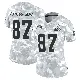 ＃87 Women's Marcus Santos-Silva Arctic Camo Limited Cleveland Browns 2024 Salute to Service Jersey