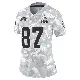 ＃87 Women's Marcus Santos-Silva Arctic Camo Limited Cleveland Browns 2024 Salute to Service Jersey