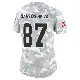 ＃87 Women's Marcus Santos-Silva Arctic Camo Limited Cleveland Browns 2024 Salute to Service Jersey