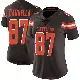 ＃87 Women's Sal Cannella Brown Limited Cleveland Browns Team Color Vapor Untouchable Jersey