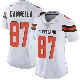 ＃87 Women's Sal Cannella White Limited Cleveland Browns Vapor Untouchable Jersey