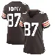 ＃87 Women's Tre' McKitty Brown Game Cleveland Browns Team Color Jersey