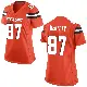 ＃87 Women's Tre' McKitty Orange Game Cleveland Browns Alternate Jersey
