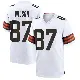 ＃87 Youth Kole Wilson White Game Cleveland Browns Jersey