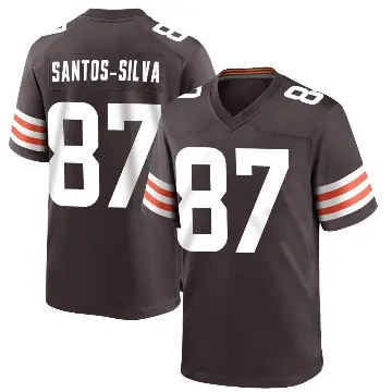 ＃87 Youth Marcus Santos-Silva Brown Game Cleveland Browns Team Color Jersey