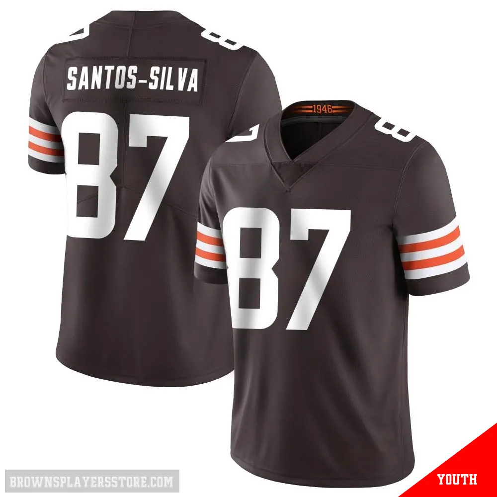 ＃87 Youth Marcus Santos-Silva Brown Limited Cleveland Browns Team Color Vapor Untouchable Jersey