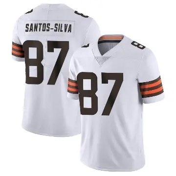 ＃87 Youth Marcus Santos-Silva White Limited Cleveland Browns Vapor Untouchable Jersey
