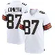 ＃87 Youth Sal Cannella White Game Cleveland Browns Jersey