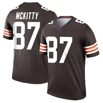 ＃87 Youth Tre' McKitty Brown Legend Cleveland Browns Jersey