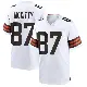 ＃87 Youth Tre' McKitty White Game Cleveland Browns Jersey