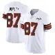 ＃87 Youth Tre' McKitty White Limited Cleveland Browns Vapor 1946 Collection Alternate Jersey