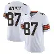 ＃87 Youth Tre' McKitty White Limited Cleveland Browns Vapor Untouchable Jersey
